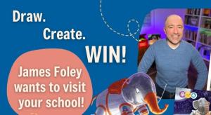 Draw. Create. Win! James Foley wants to visit your school!